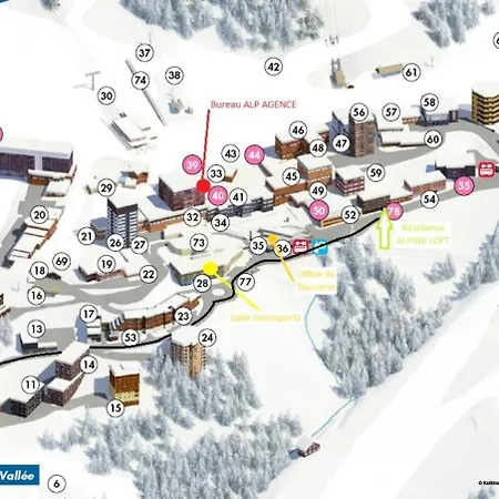 Alpine Loft - 3 Pieces 6 Pers - Alpine Loft - Plagne Centre Mae-5581 * La Plagne-Tarentaise
